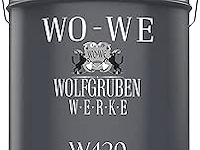 Wo-we w420 houtverf (betongrijs, 2,5l) - afbeelding 1 van  5