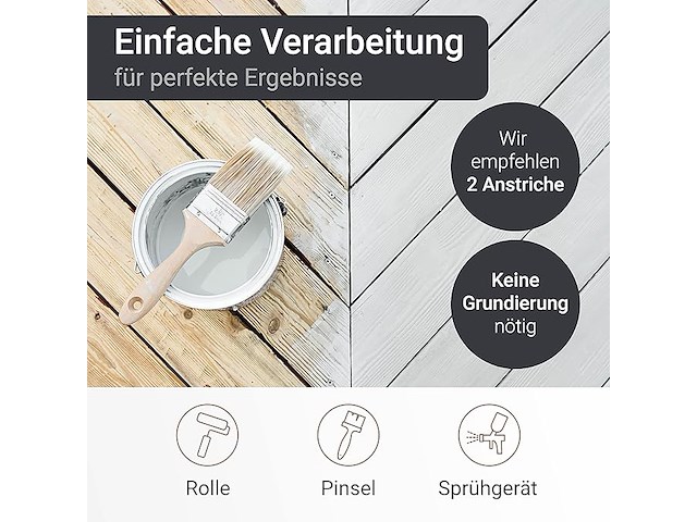 Wo-we w420 houtverf (gitzwart, 2,5l) - afbeelding 3 van  3