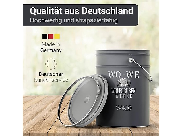 Wo-we w420 houtverf (gitzwart, 2,5l) - afbeelding 2 van  4