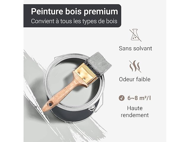 Wo-we w421 houtverf (matzwart, 2,5l) - afbeelding 4 van  4