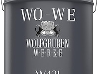 Wo-we w421 houtverf (matzwart, 2,5l) - afbeelding 1 van  4