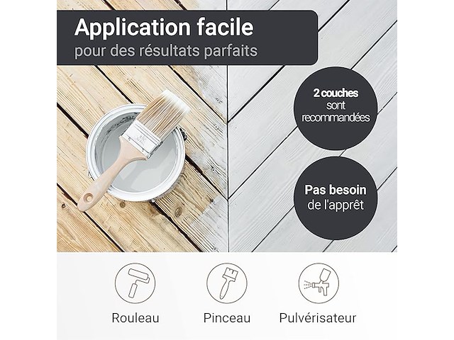 Wo-we w421 houtverf (matzwart, 2,5l) - afbeelding 2 van  4