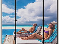 Wochitv vliegengaas voor deur, magnetisch, 140 x 212 cm - afbeelding 1 van  4