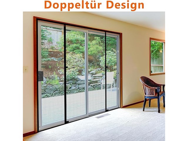 Wochitv vliegengaas voor deur, magnetisch, 140 x 212 cm - afbeelding 4 van  4