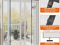 Wochitv vliegengaas voor deur, magnetisch, 140 x 212 cm - afbeelding 3 van  3