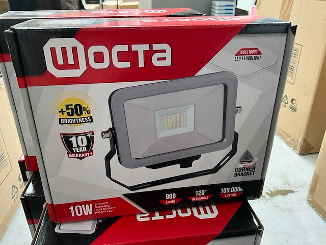 Wocta bouwlamp led kantelbaar 10w 900 lumen (10x) - afbeelding 2 van  4