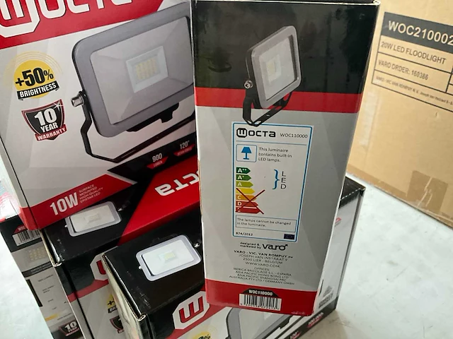 Wocta bouwlamp led kantelbaar 10w 900 lumen (5x) - afbeelding 4 van  4