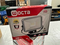 Wocta bouwlamp led kantelbaar met bewegingsmelder 20w 2000 lumen (6x) - afbeelding 3 van  4
