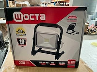 Wocta bouwlamp led kantelbaar op accu 20w 400/800/400 lumen (5x) - afbeelding 2 van  4