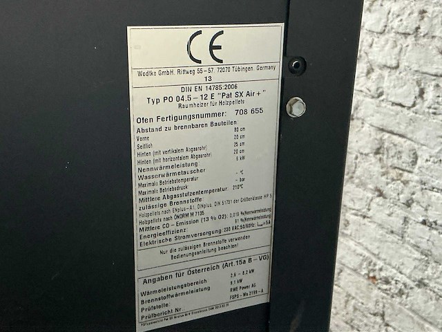 Wodtke po 04.5-12e pelletkachel - afbeelding 3 van  13