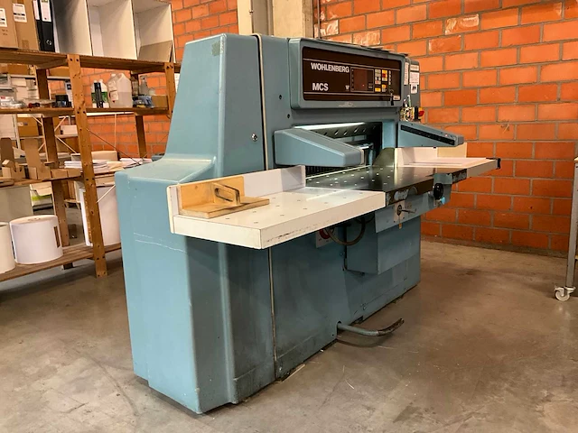 Wohlenberg mcs 92 guillotine - afbeelding 1 van  13