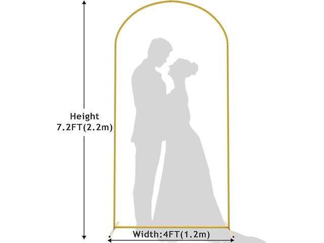 Wokceer 7.2 ft achtergrond stand - afbeelding 2 van  5