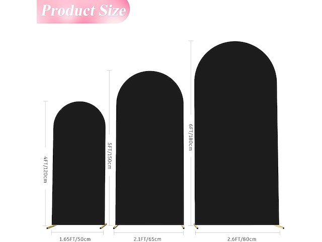 Wokceer trouwboogcover (3 stuks) - afbeelding 3 van  3