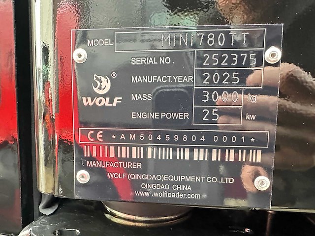 Wolf - 2025 - mini 780 tt - wiellader - afbeelding 48 van  58