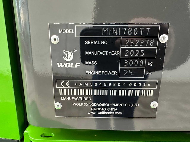 Wolf - 2025 - mini 780tt - wiellader - afbeelding 24 van  55