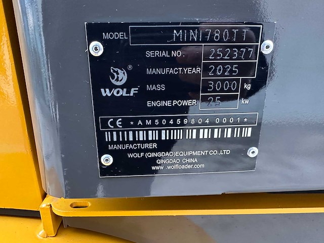 Wolf - 2025 - mini 780tt - wiellader - afbeelding 20 van  53