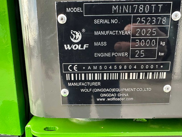 Wolf - 2025 - mini 780tt - wiellader - afbeelding 52 van  55