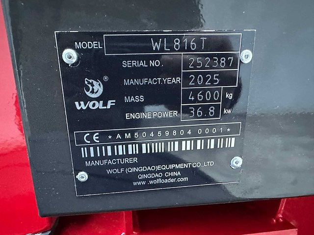 Wolf - 2025 - wl816t - wiellader - afbeelding 50 van  50