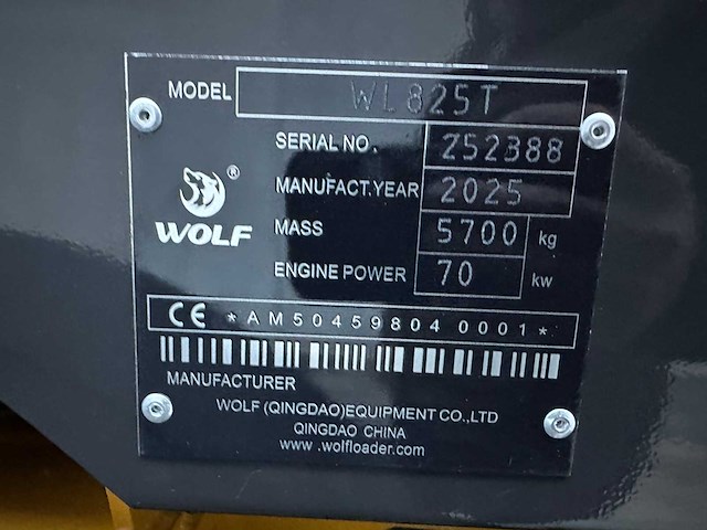 Wolf - 2025 - wl825t - wiellader - afbeelding 42 van  48