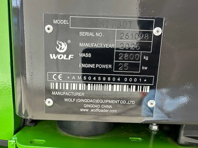 Wolf - 2026 - mini 780t - wiellader - afbeelding 42 van  46