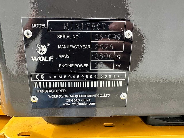 Wolf - 2026 - mini 780t - wiellader - afbeelding 51 van  55