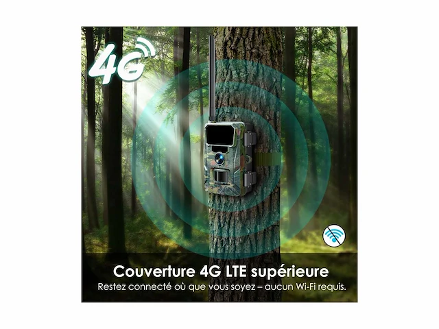 Wolfang jachtcamera, 4 g, 48 mp, 2 k, hd, jachtcamera - afbeelding 2 van  9