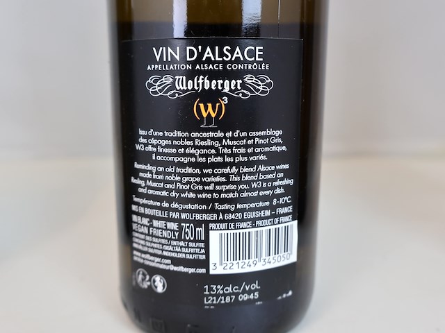 Wolfberger w3 vin d’alsace 2020 (3x) - afbeelding 3 van  3