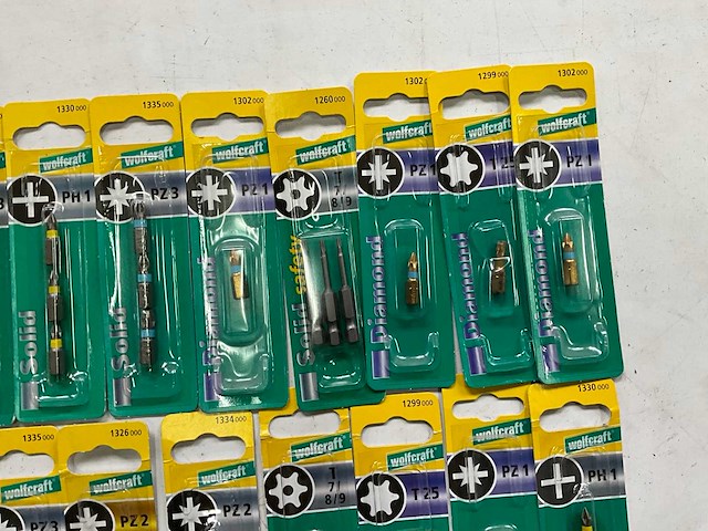 Wolfcraft diverse bits in blister verpakking (34x) - afbeelding 3 van  8