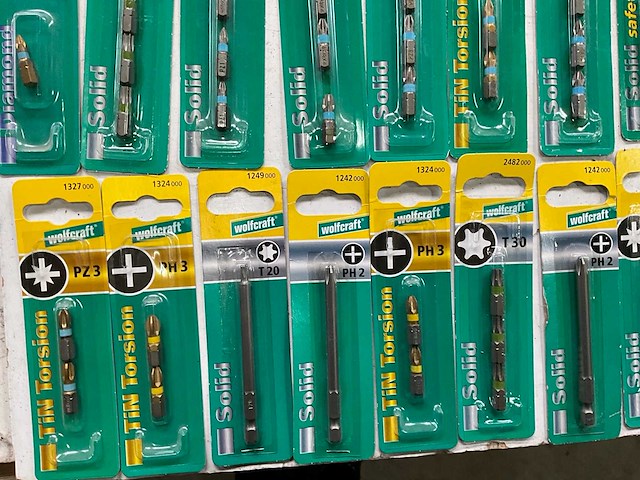 Wolfcraft diverse bits in blister verpakking (34x) - afbeelding 6 van  8