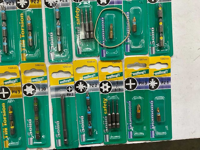 Wolfcraft diverse bits in blister verpakking (34x) - afbeelding 7 van  8