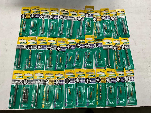Wolfcraft diverse bits in blister verpakking (36x) - afbeelding 1 van  8