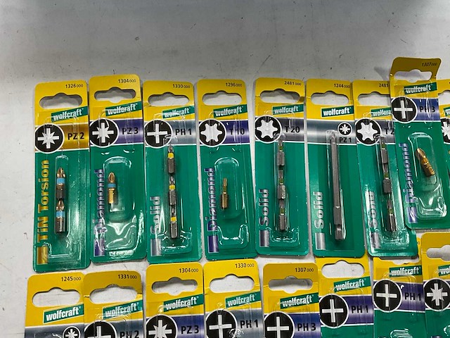 Wolfcraft diverse bits in blister verpakking (36x) - afbeelding 2 van  8