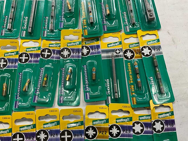 Wolfcraft diverse bits in blister verpakking (36x) - afbeelding 4 van  8