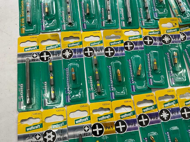Wolfcraft diverse bits in blister verpakking (36x) - afbeelding 5 van  8
