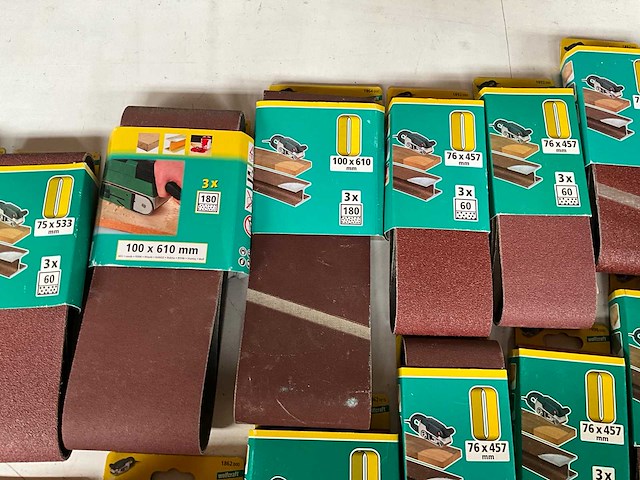 Wolfcraft diverse schuurpapier voor bandschuurmachine (30x) - afbeelding 4 van  9