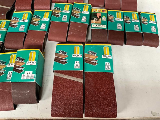 Wolfcraft diverse schuurpapier voor bandschuurmachine (30x) - afbeelding 6 van  9