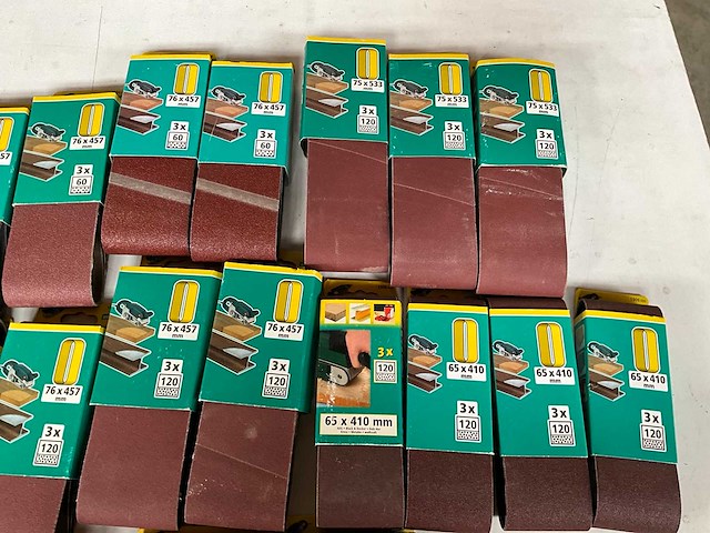 Wolfcraft diverse schuurpapier voor bandschuurmachine (30x) - afbeelding 7 van  9
