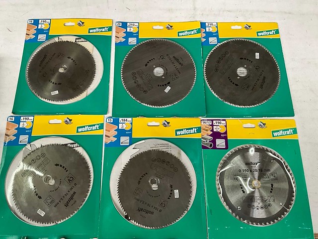 Wolfcraft diverse zaagbladen (6x) - afbeelding 1 van  6
