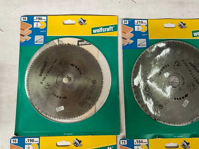 Wolfcraft diverse zaagbladen (6x) - afbeelding 2 van  6