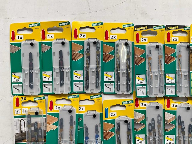 Wolfcraft diverse zaagbladen in blisterverpakking (27x) - afbeelding 2 van  6