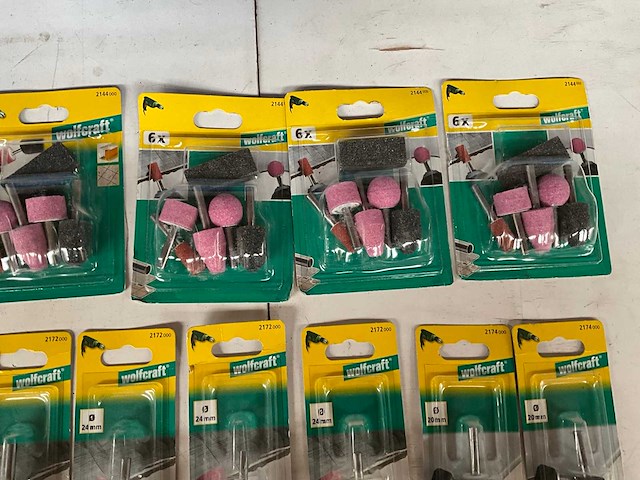 Wolfcraft mix kavel slijpstiften in blister verpakking - afbeelding 3 van  7