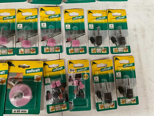 Wolfcraft mix kavel slijpstiften in blister verpakking - afbeelding 4 van  7