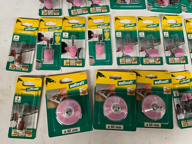 Wolfcraft mix kavel slijpstiften in blister verpakking - afbeelding 5 van  7