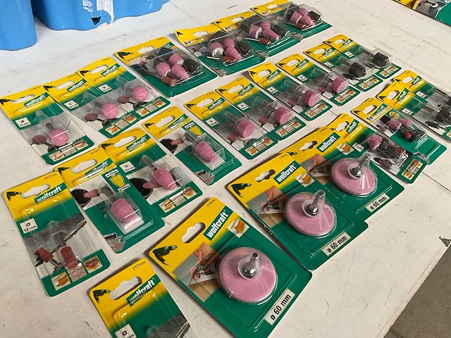 Wolfcraft mix kavel slijpstiften in blister verpakking - afbeelding 6 van  7