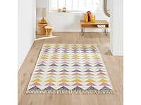 Wollen kilim tapijt, vinity - afbeelding 1 van  5