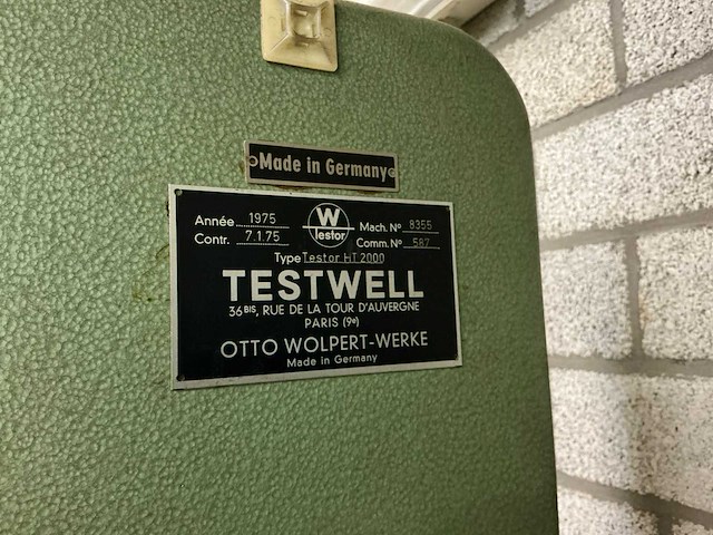 Wolpert 8355 ht2000 hardheidsmeter - afbeelding 1 van  1