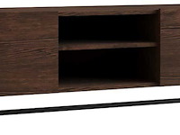 Wood tv-standaard | metalen frame | walnoot - afbeelding 4 van  4