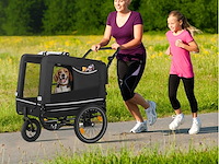 Woofrider dog bike trailer zwart (x2) - afbeelding 1 van  9