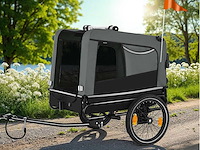 Woofrider hondenfietstrailer grijs (x2) - afbeelding 1 van  10