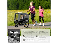 Woofrider hondenfietstrailer grijs (x2) - afbeelding 3 van  10